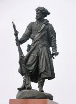 Monument t the first explores of Siberia - Cossack Yakov Pokhabov  